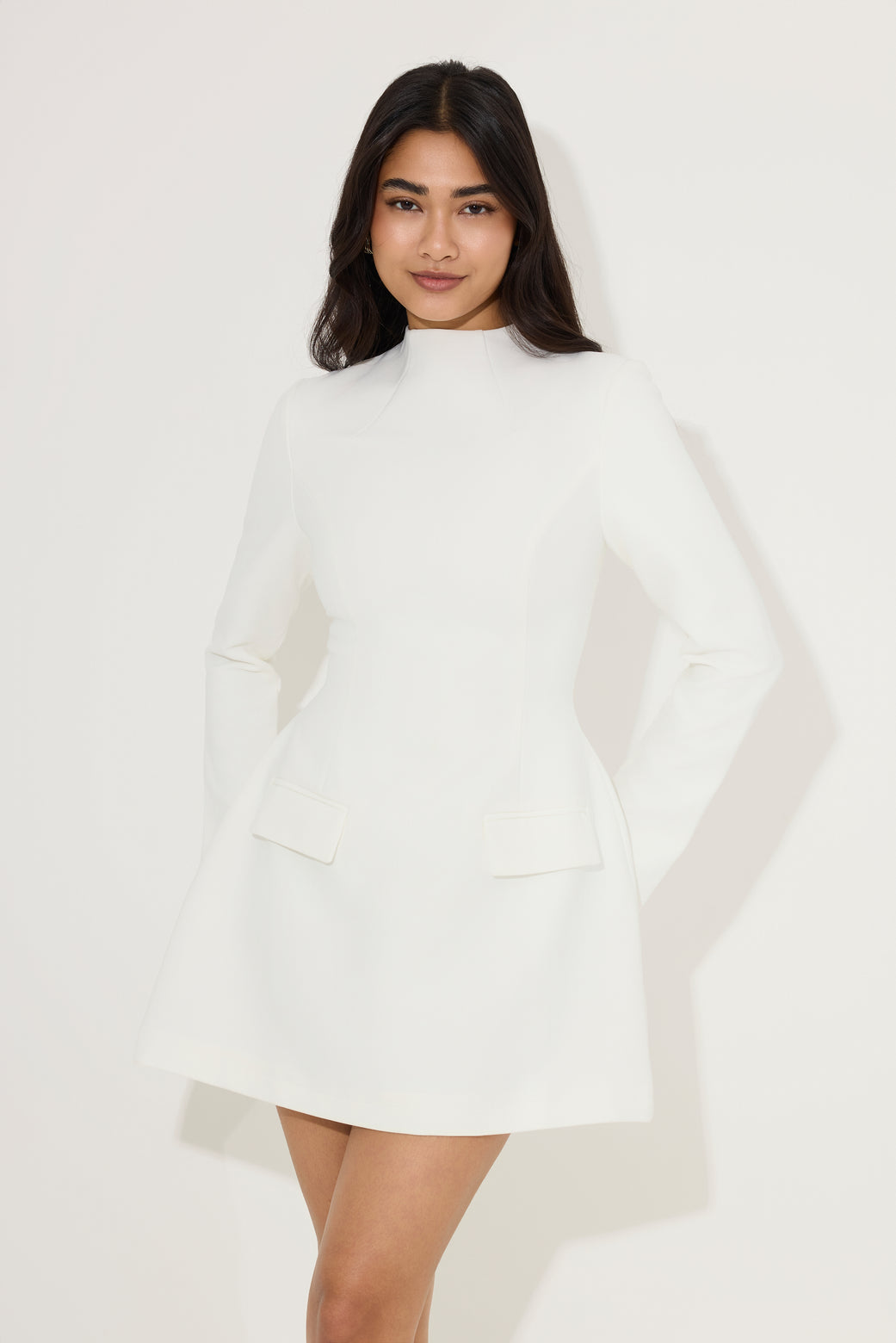 Split Sleeve Mini Dress