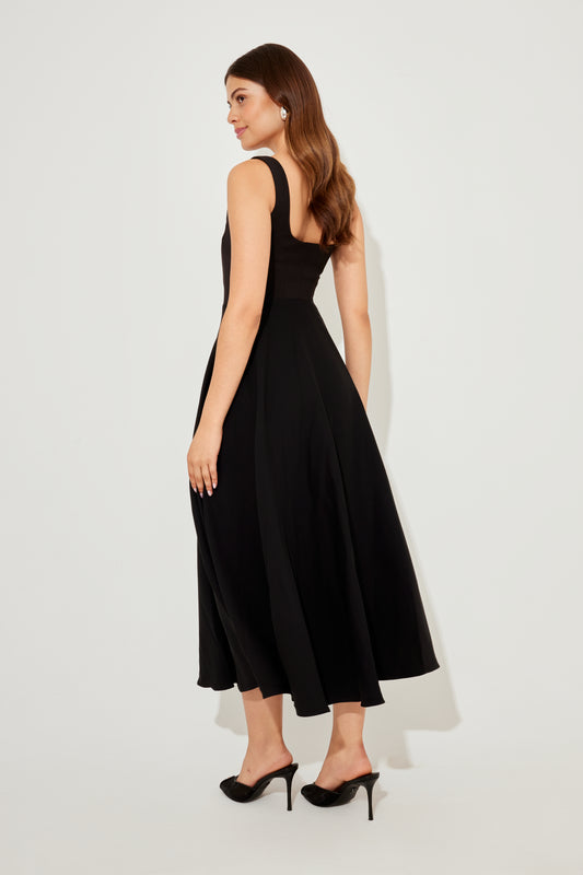 Square Neck Midi Dress