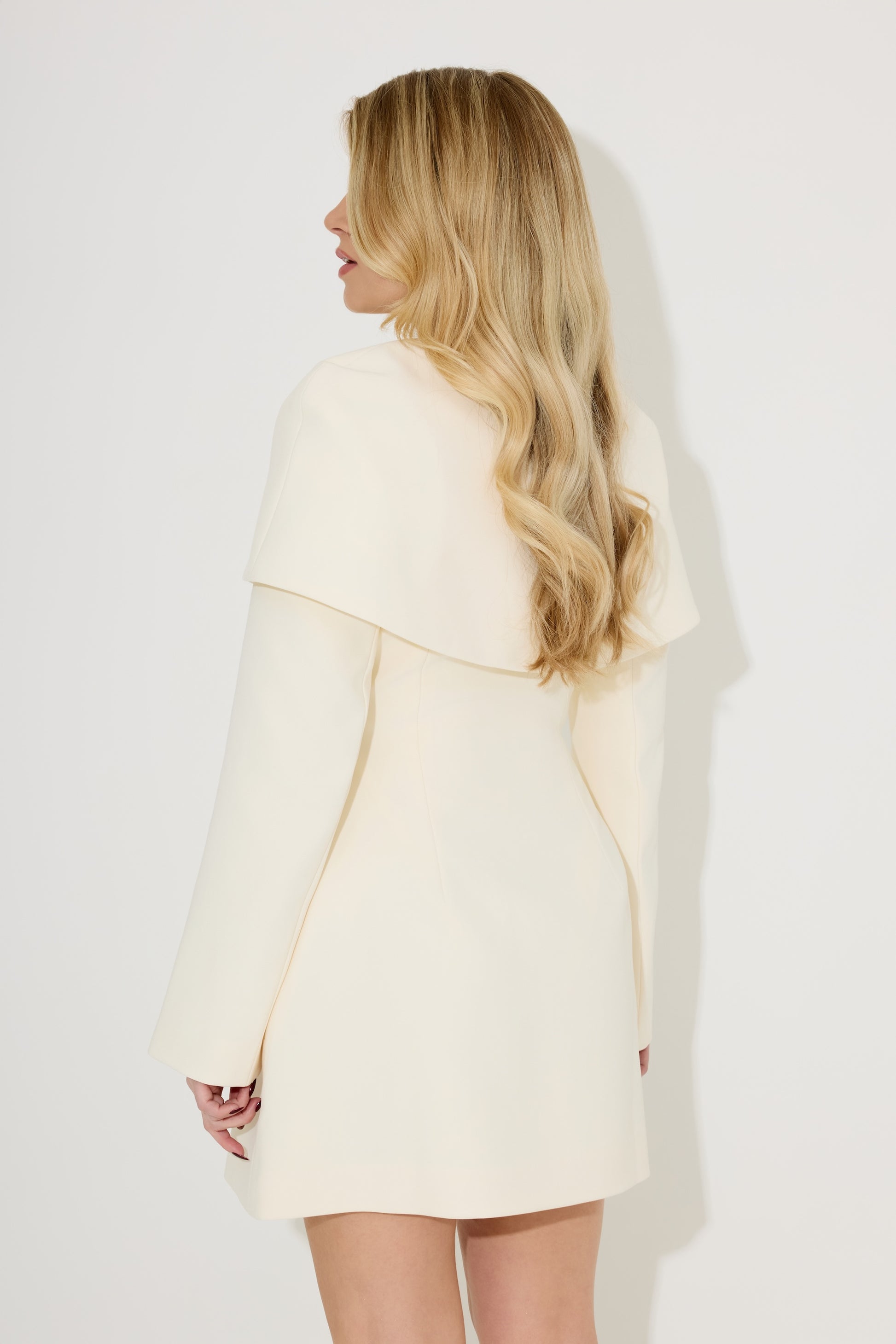 Statement Collar Mini Dress