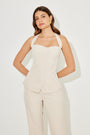 The Ultimate Muse Pin Stripe Halter Top