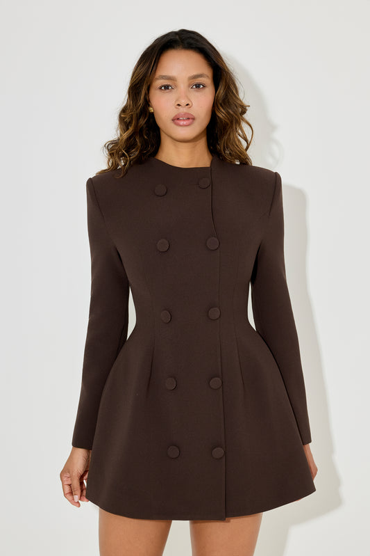Button Mini Dress