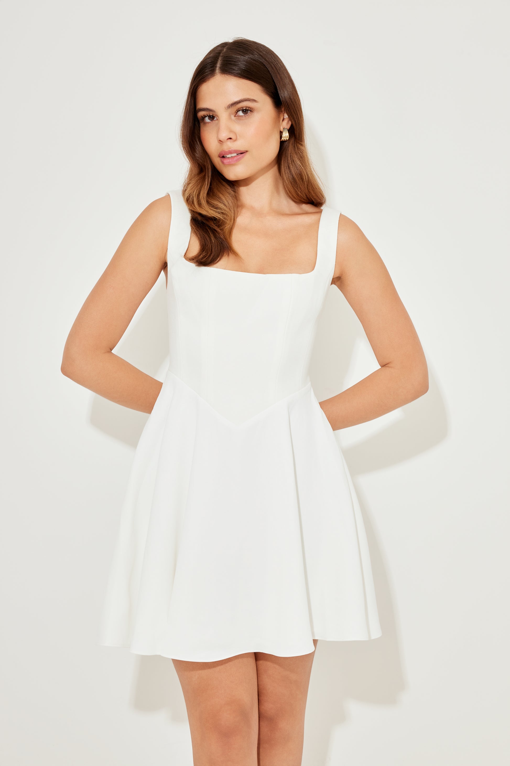 Square Neck Mini Dress – Odd Muse