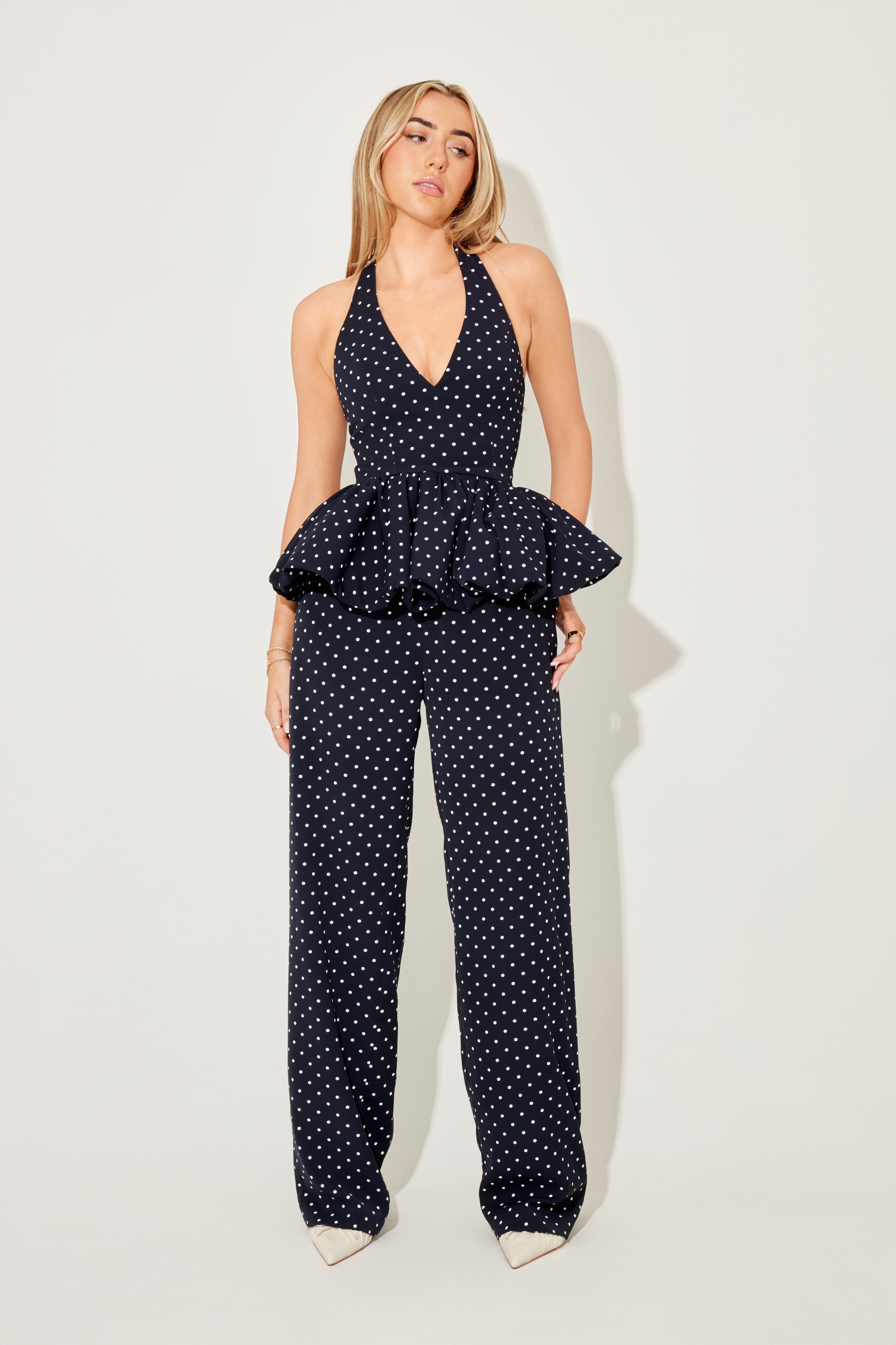 Polka Dot Peplum Top Odd Muse polka-dot-peplum-top-odd-muse