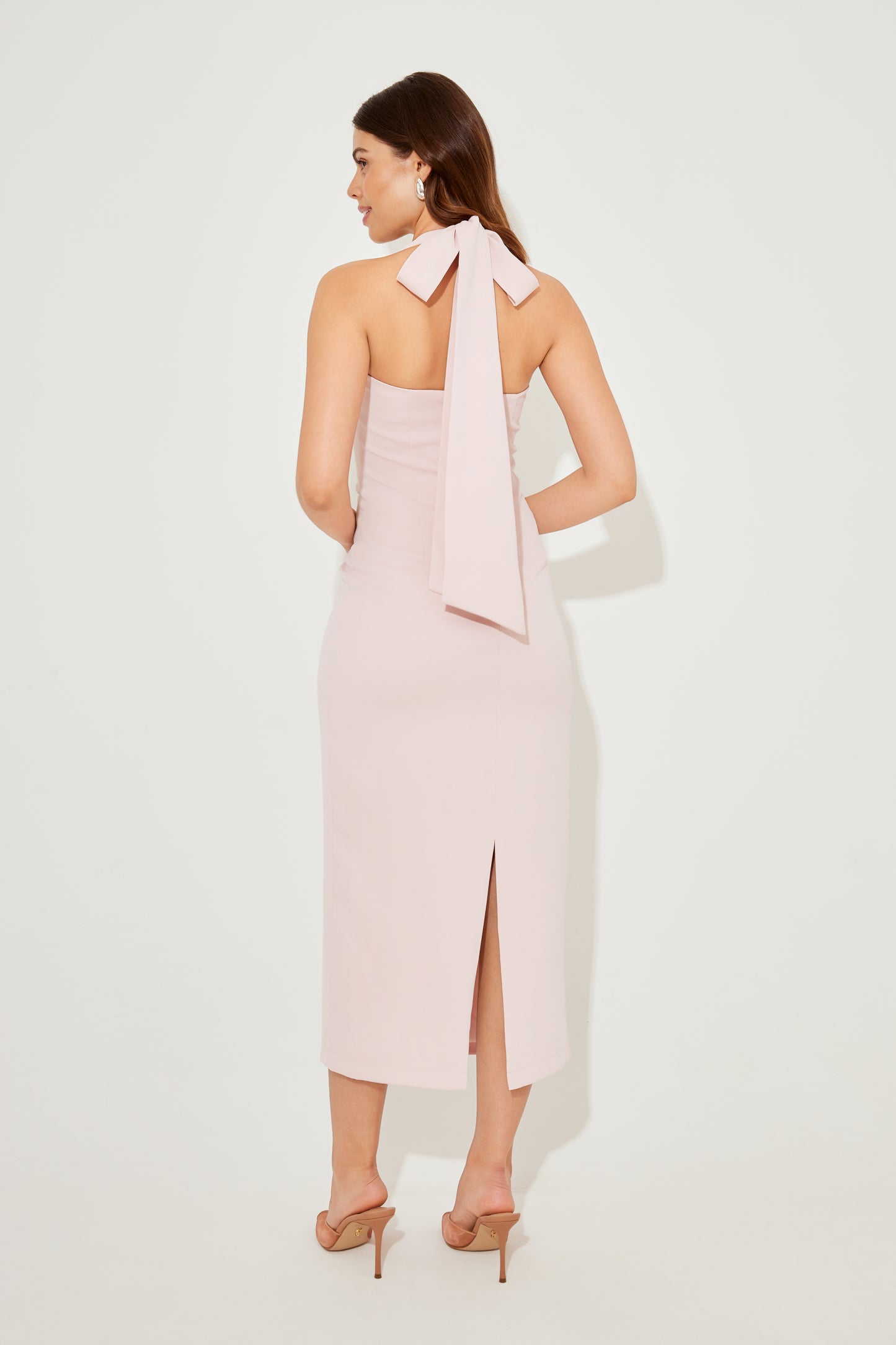 V-Neck Midi Dress
