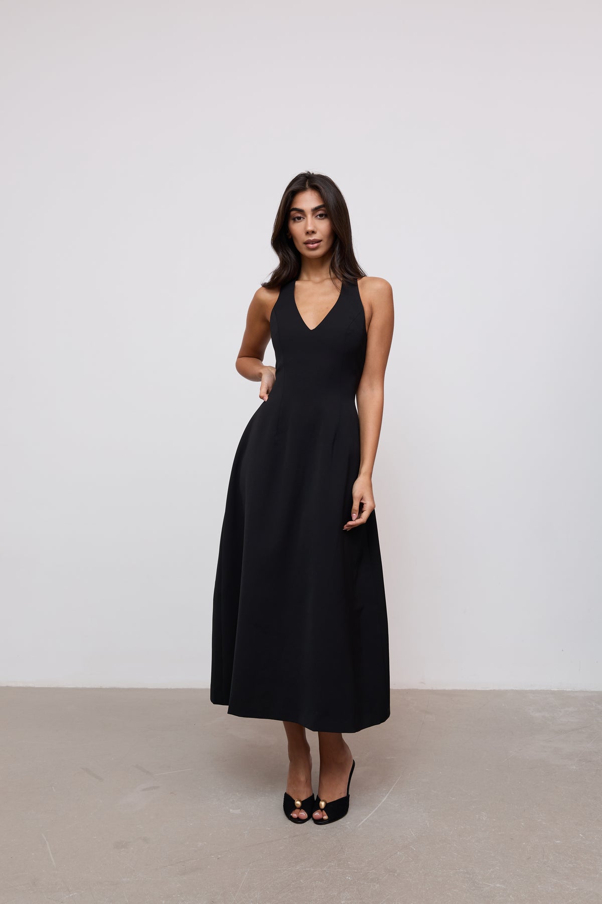 Volume Midi Dress