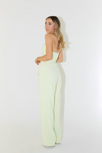The Ultimate Muse Wide Leg Trousers | Lime Cream