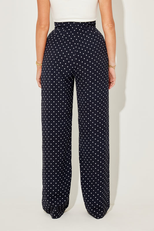 Polka Dot Wide Legs