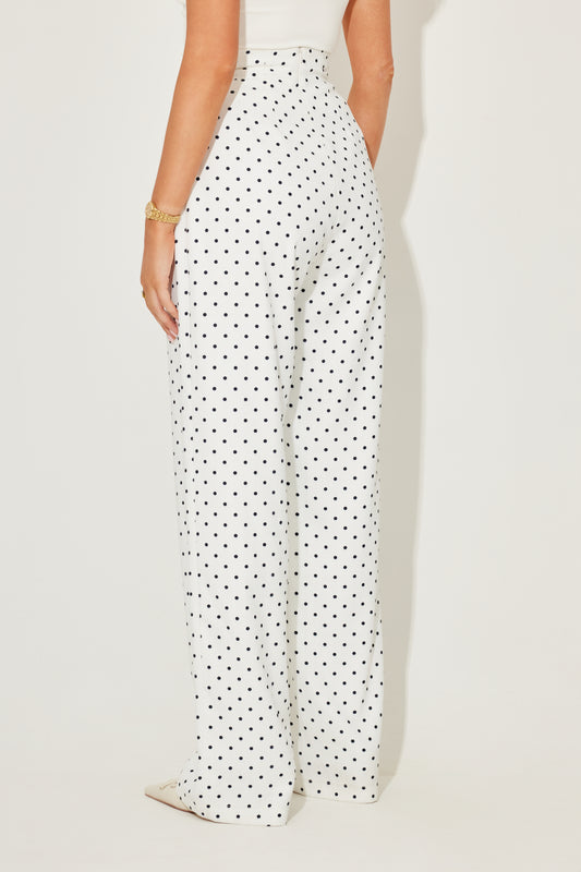 Polka Dot Wide Legs