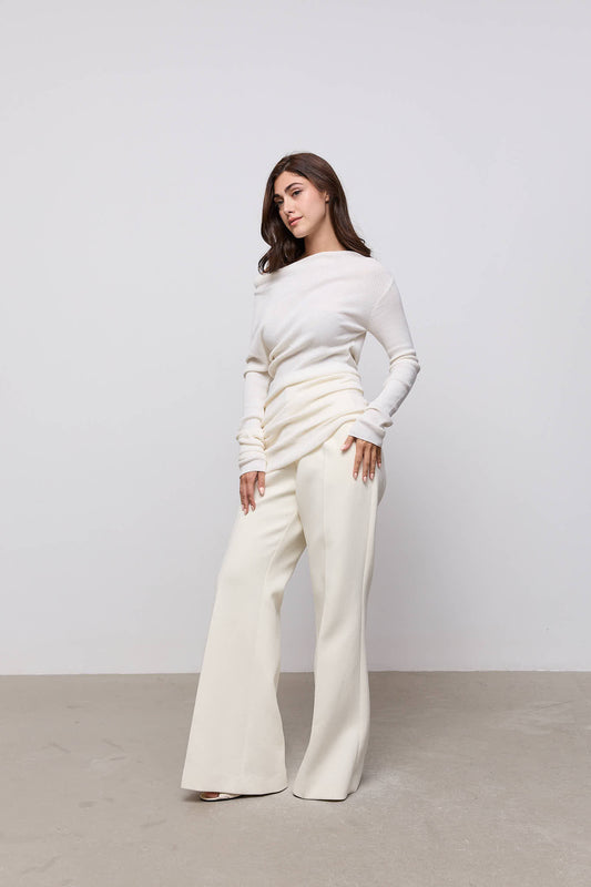 Wool Asymmetric Top