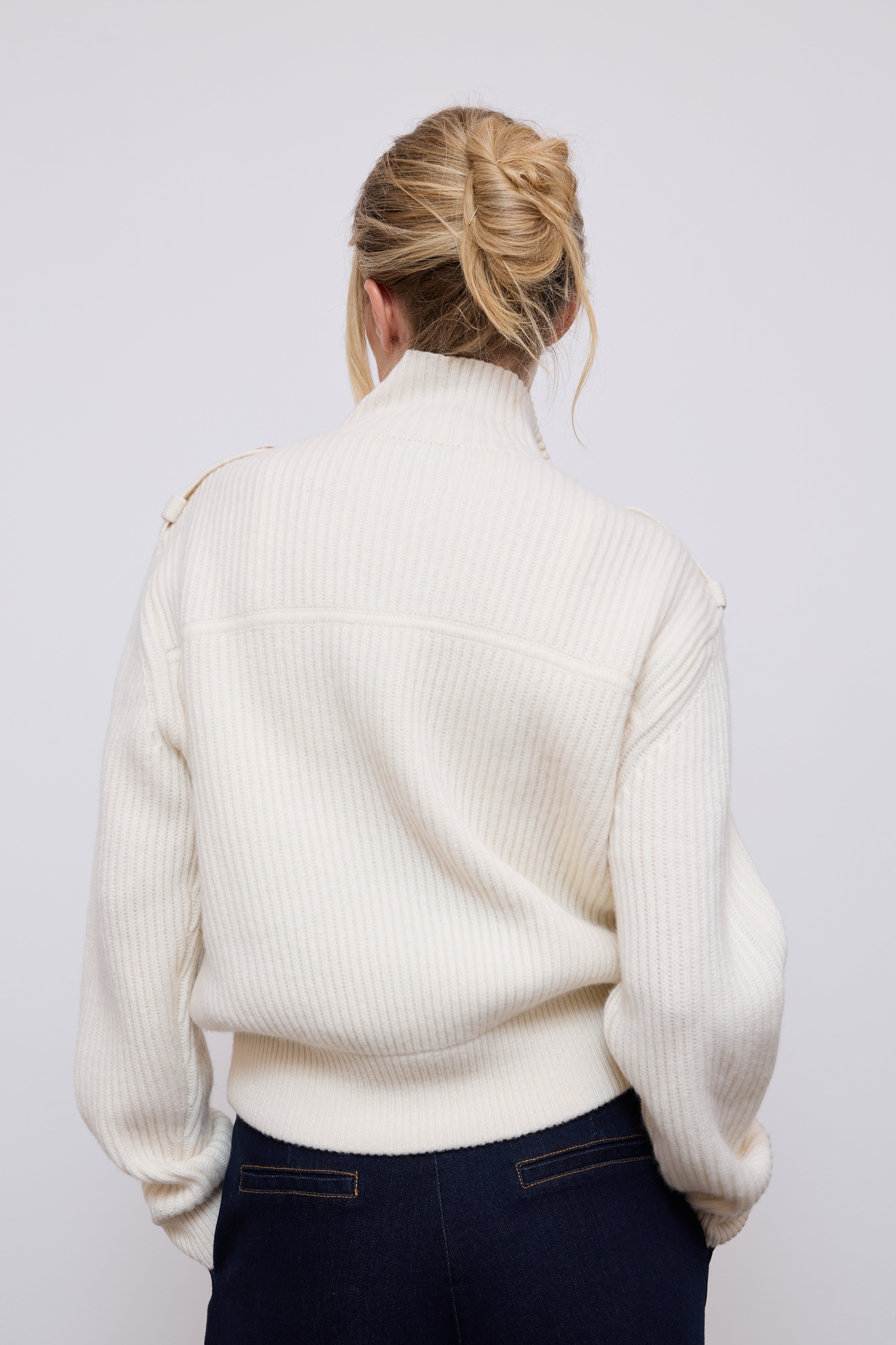 Wool High Neck Cardigan – Odd Muse