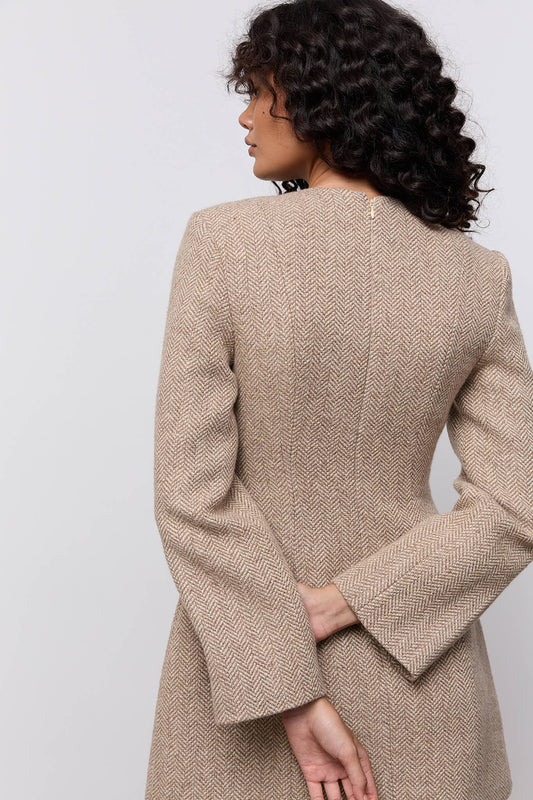 Wool Mix Mini Dress