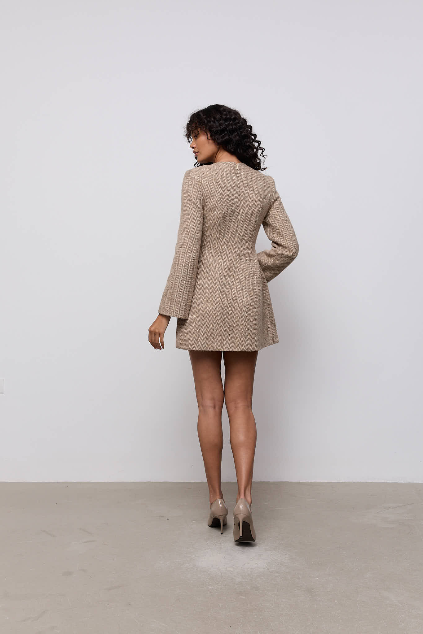 Wool Mix Mini Dress – Odd Muse