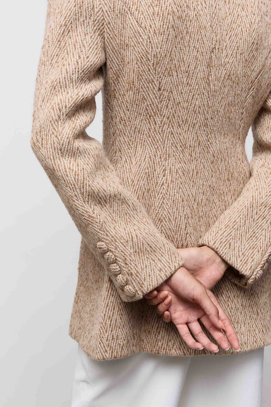 Wool Mix Tweed Blazer