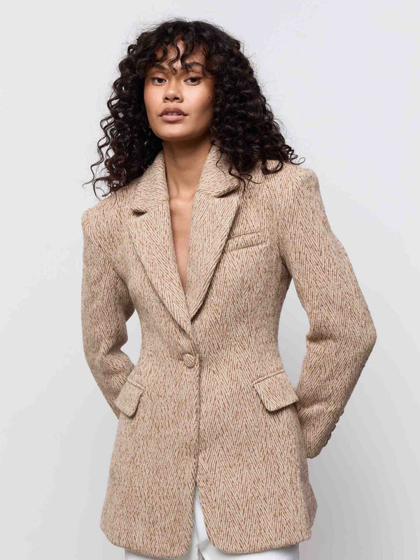 Wool Mix Tweed Blazer