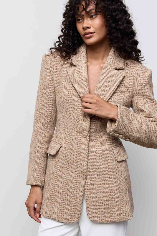 Wool Mix Tweed Blazer