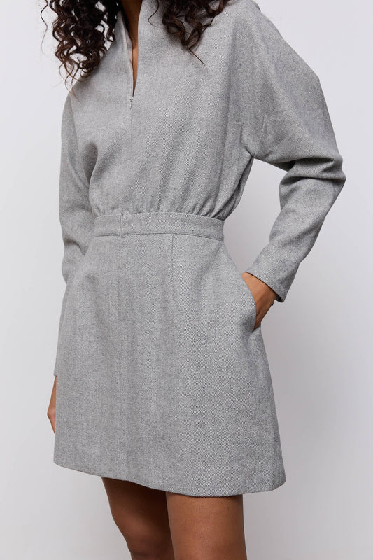 Wool Mix Tweed Dress