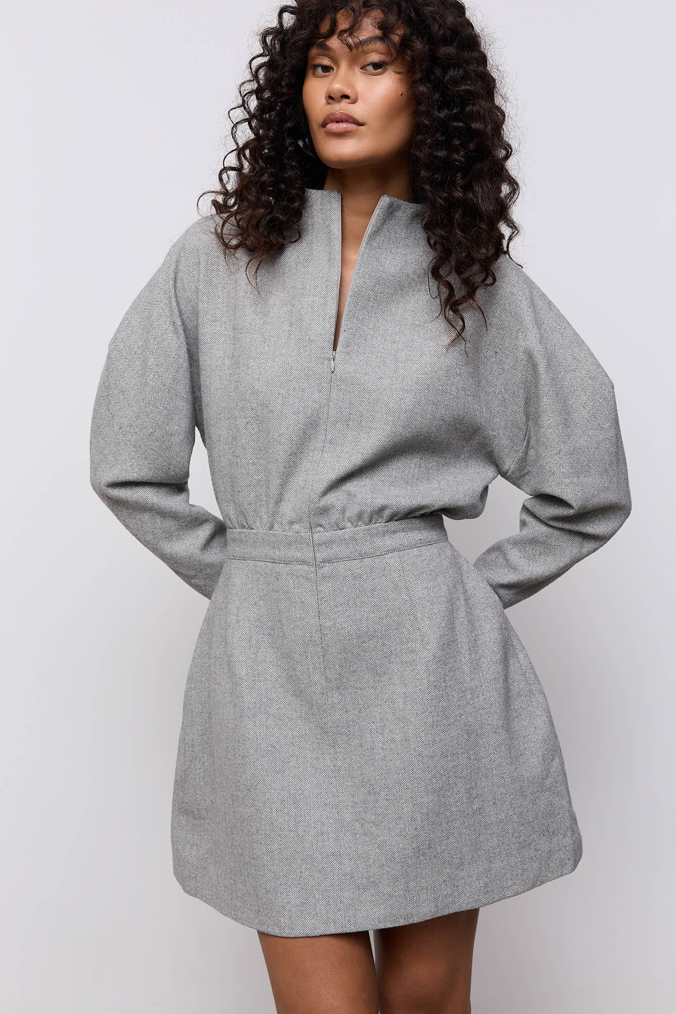 Wool Mix Tweed Dress