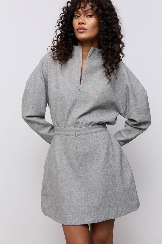 Wool Mix Tweed Dress