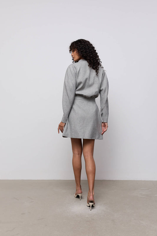 Wool Mix Tweed Dress
