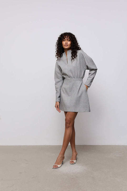 Wool Mix Tweed Dress