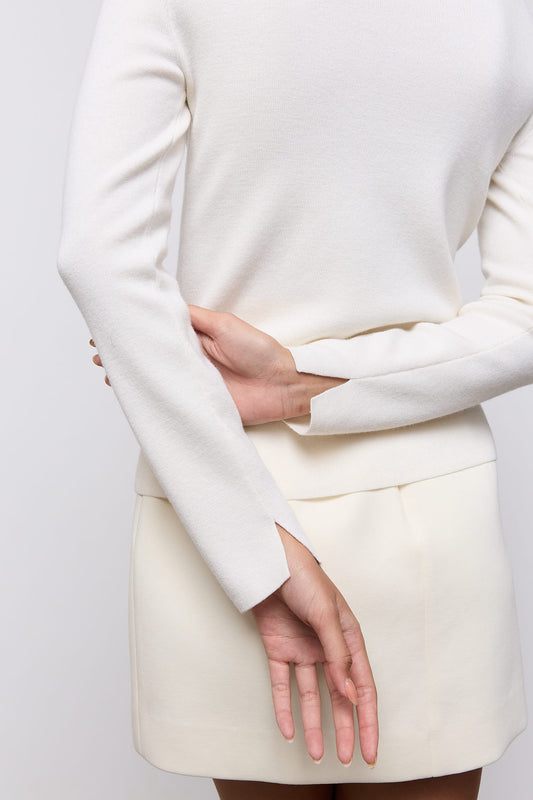Wool Pleated Top