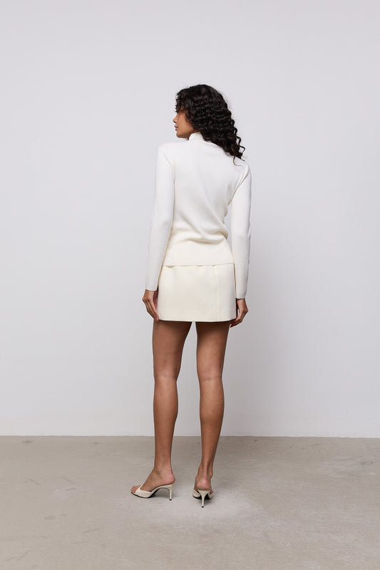 Wool Pleated Top