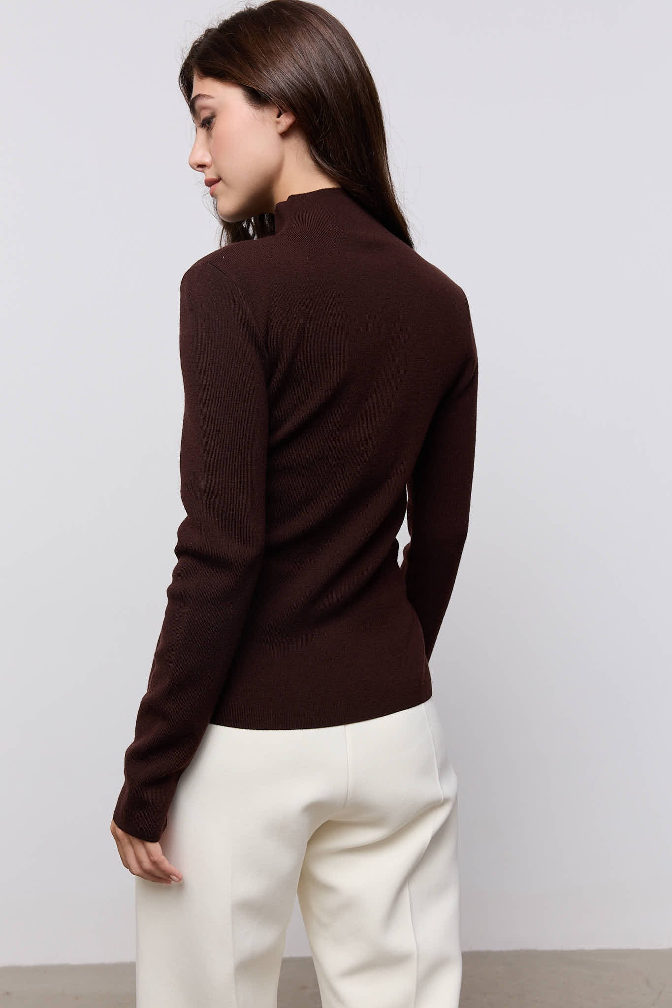 Wool Pleated Top