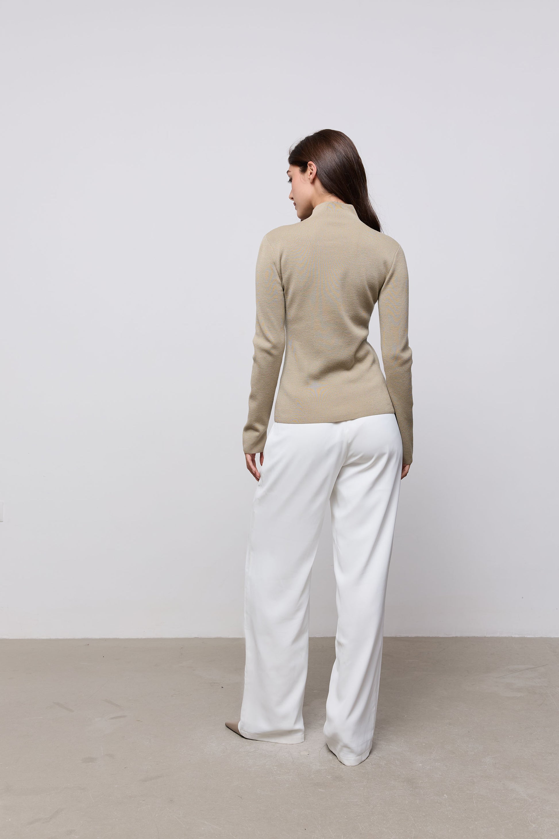 Wool Pleated Top