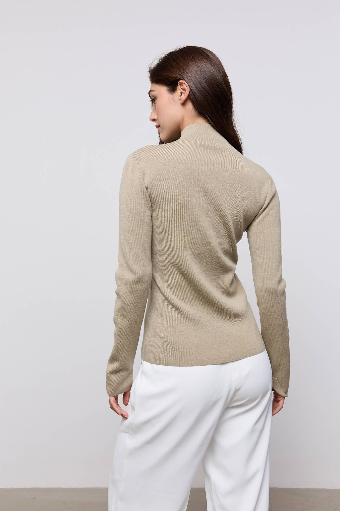 Wool Pleated Top