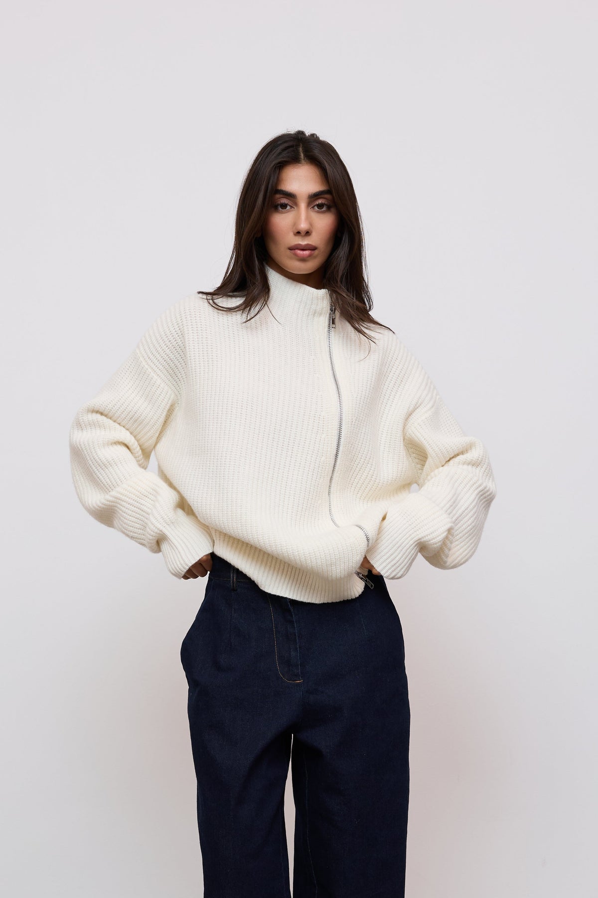 Wool Zip Jumper