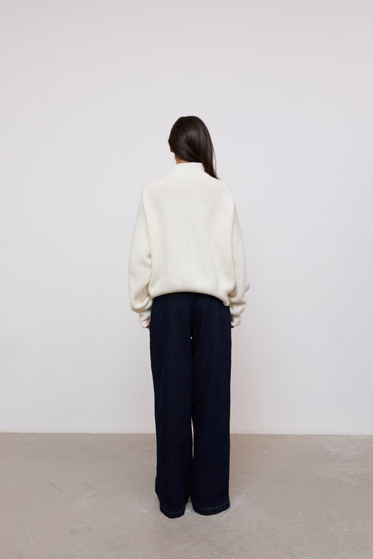 Wool Zip Jumper