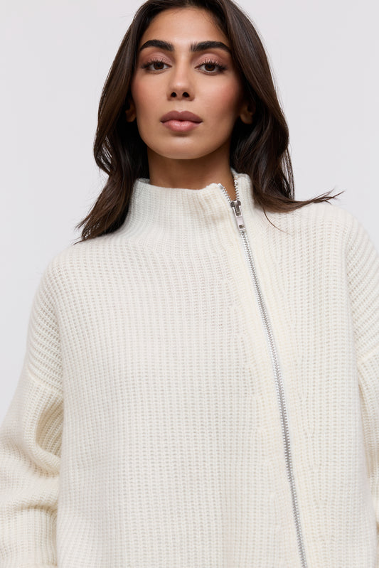 Wool Zip Jumper
