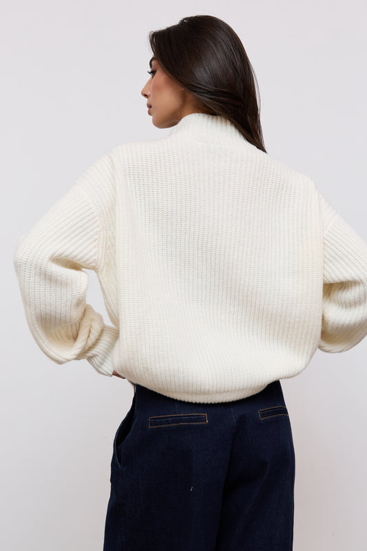 Wool Zip Jumper