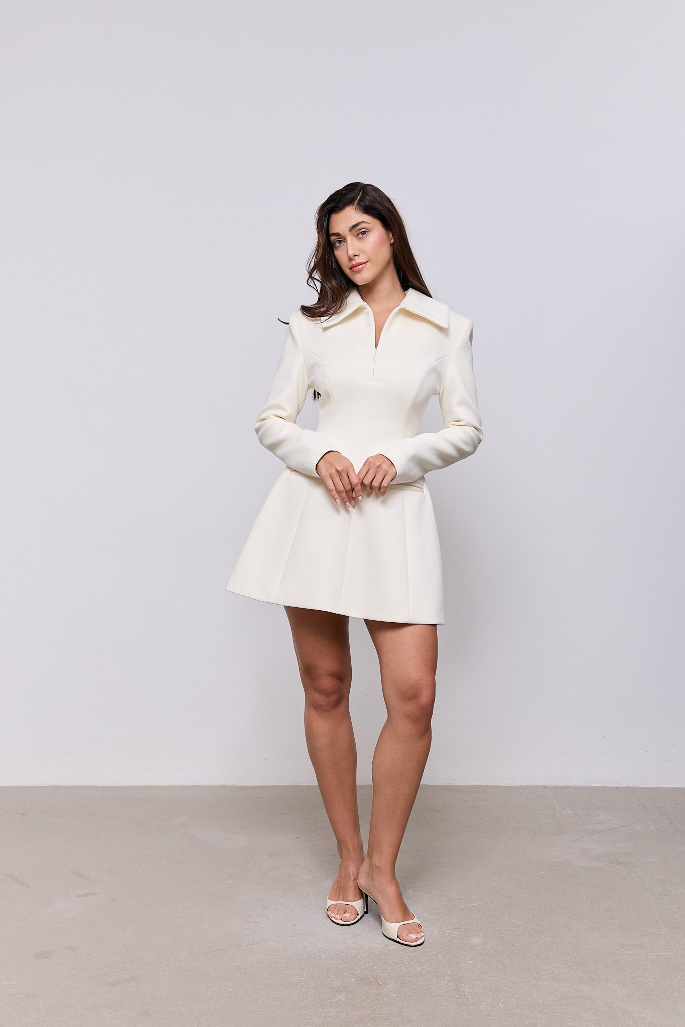 Zip Detail Mini Dress