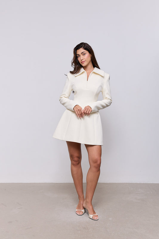Zip Detail Mini Dress