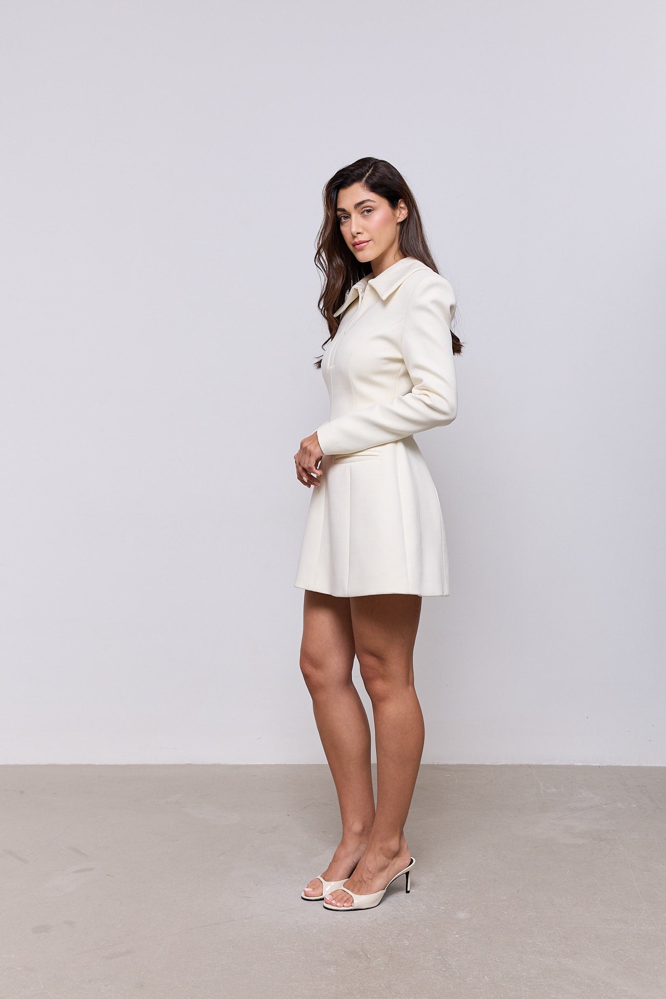 Zip Detail Mini Dress