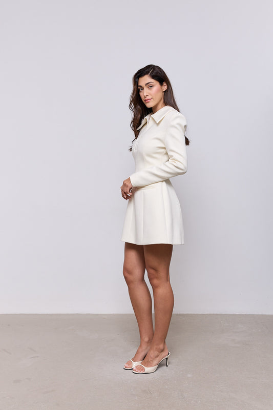 Zip Detail Mini Dress