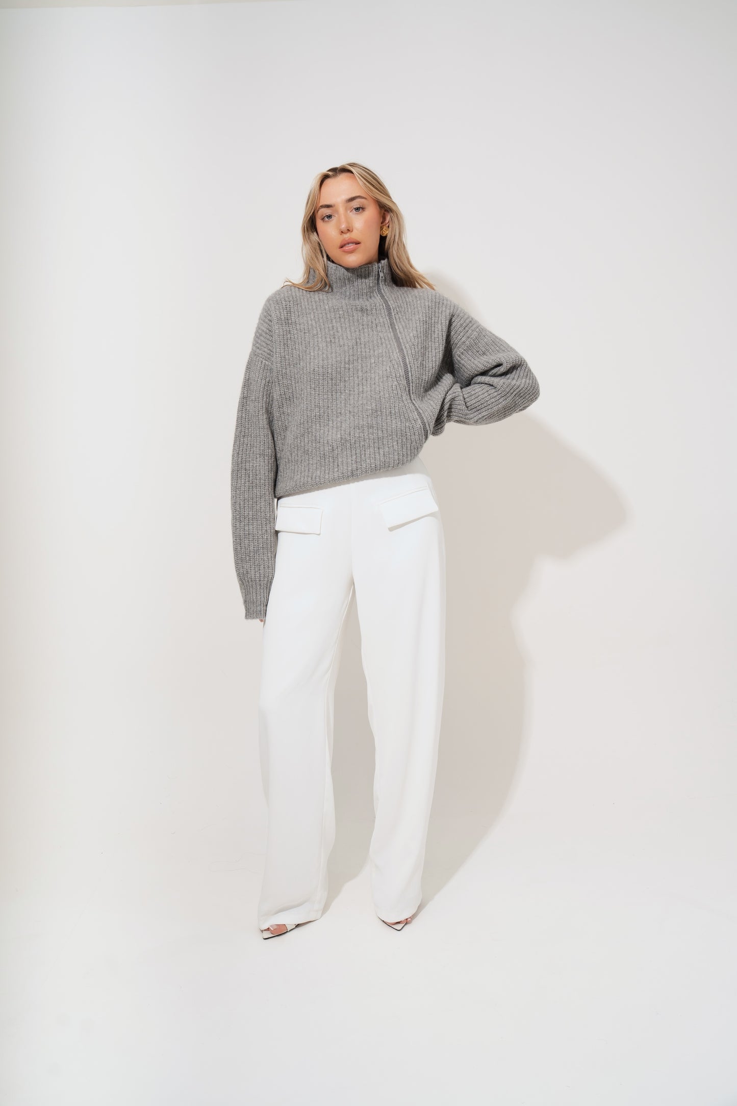 Wool Zip Jumper