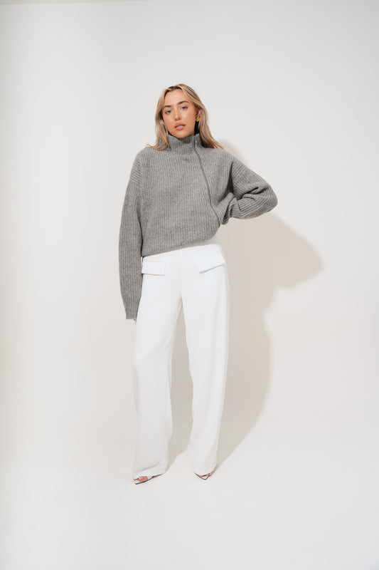 Wool Zip Jumper