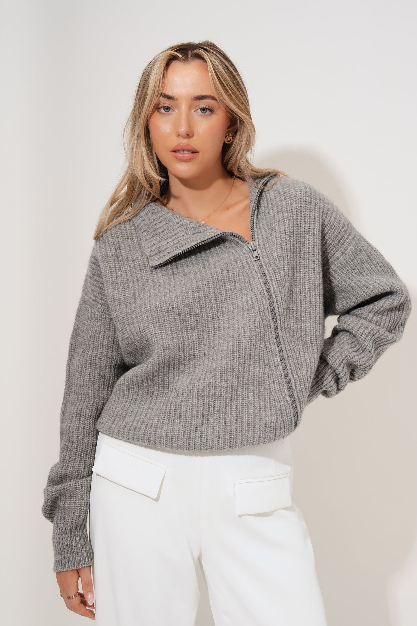 Wool Zip Jumper