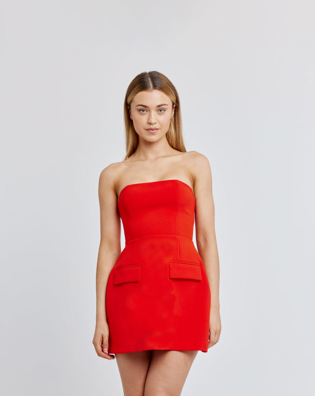 The Ultimate Muse Strapless Dress | Red