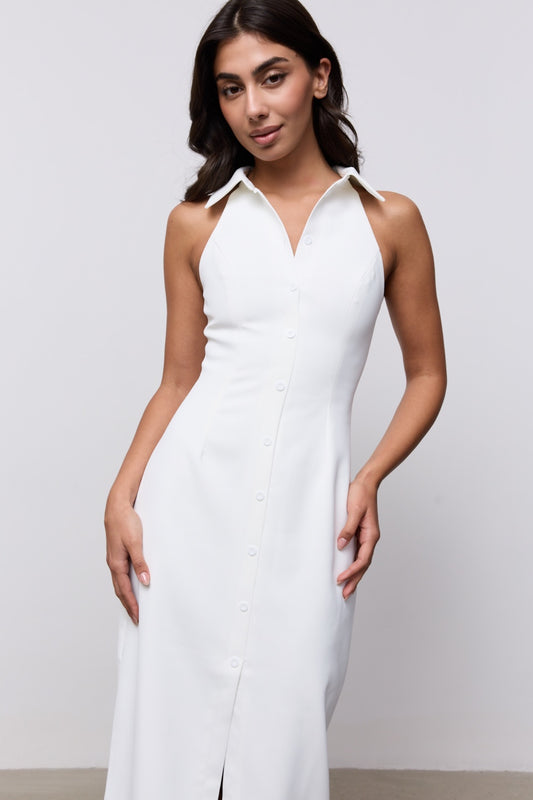 Collar Maxi Dress