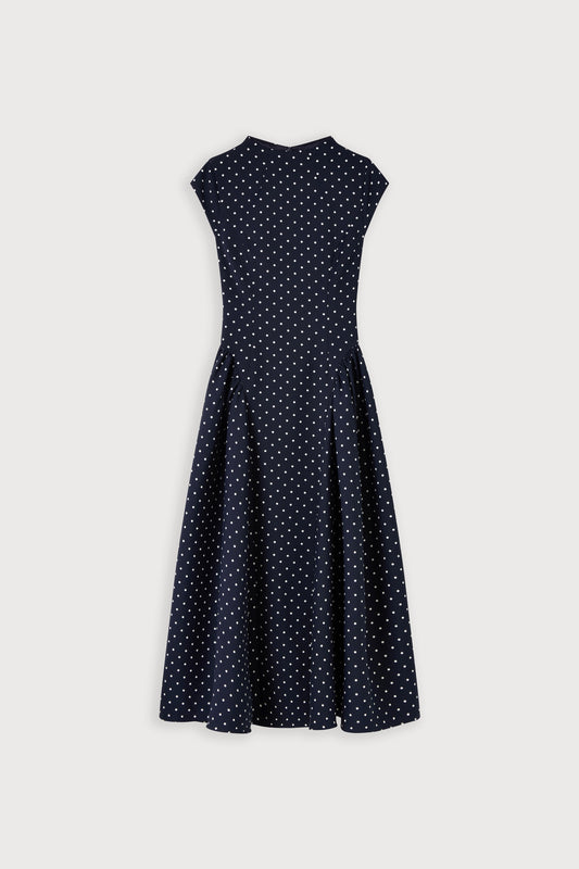 Cap Sleeve Gathered Midi Dress