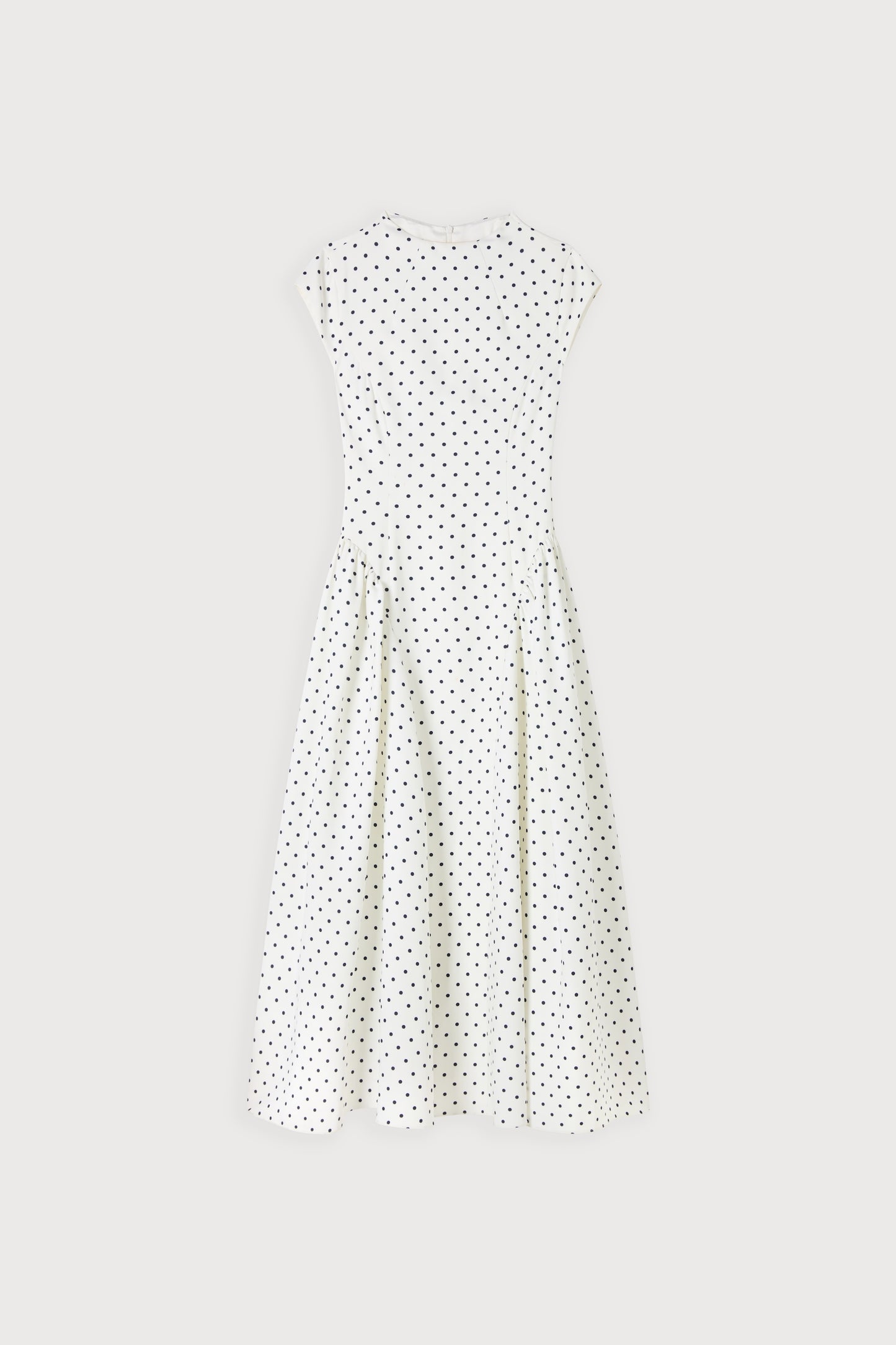 Cap Sleeve Gathered Midi Dress