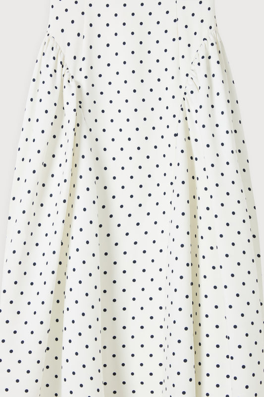 Cap Sleeve Gathered Midi Dress