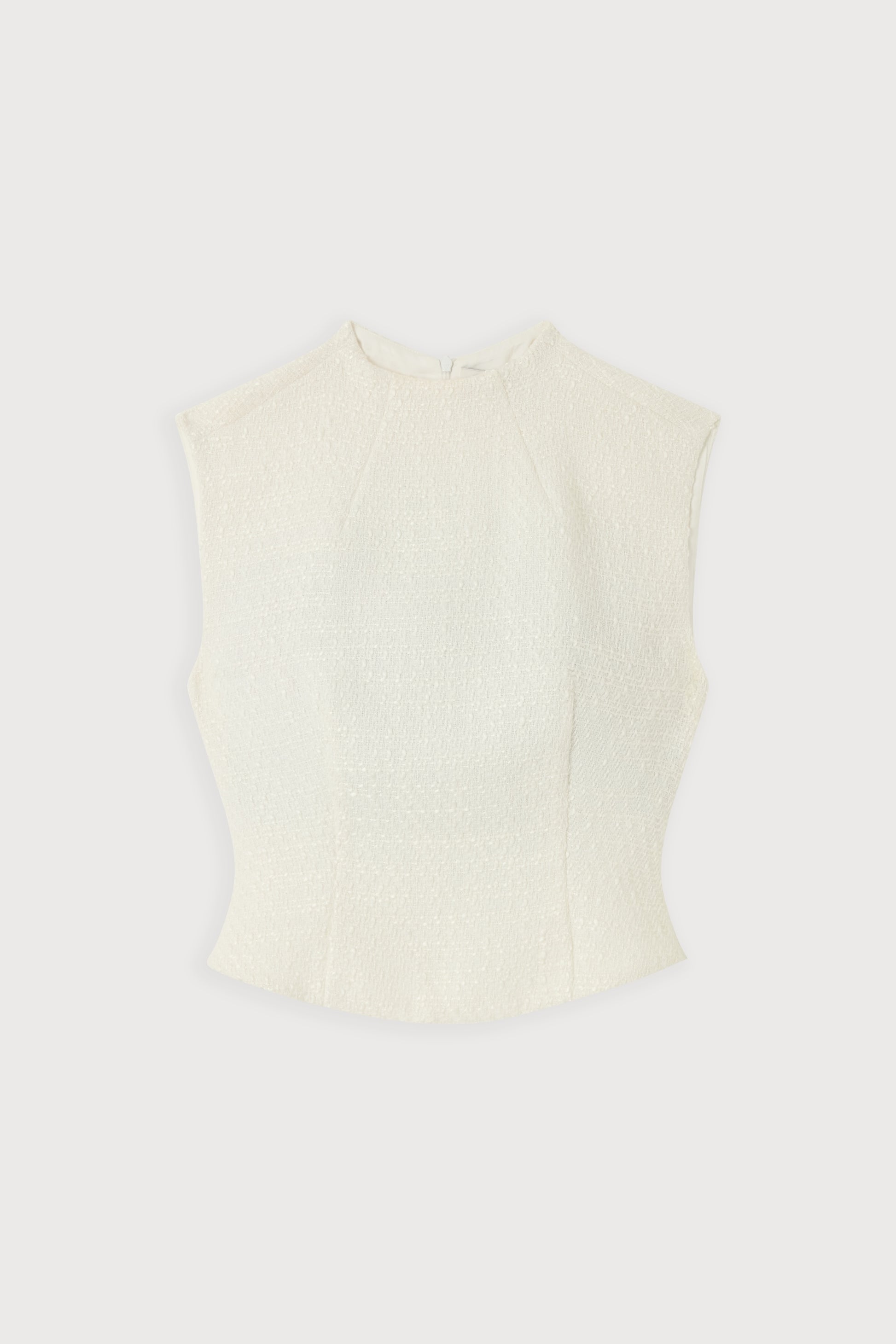 Bouclé Sleeveless Top