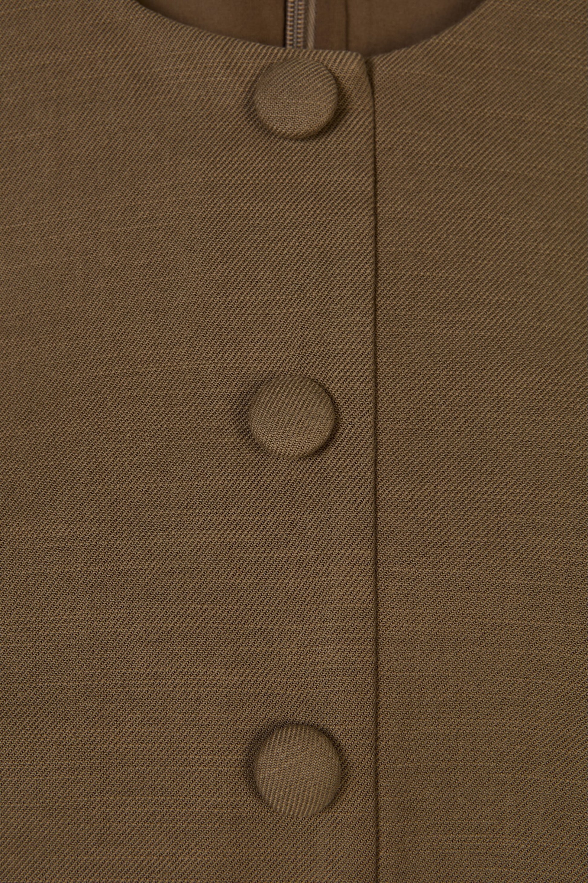 Cotton Mix Button Jacket