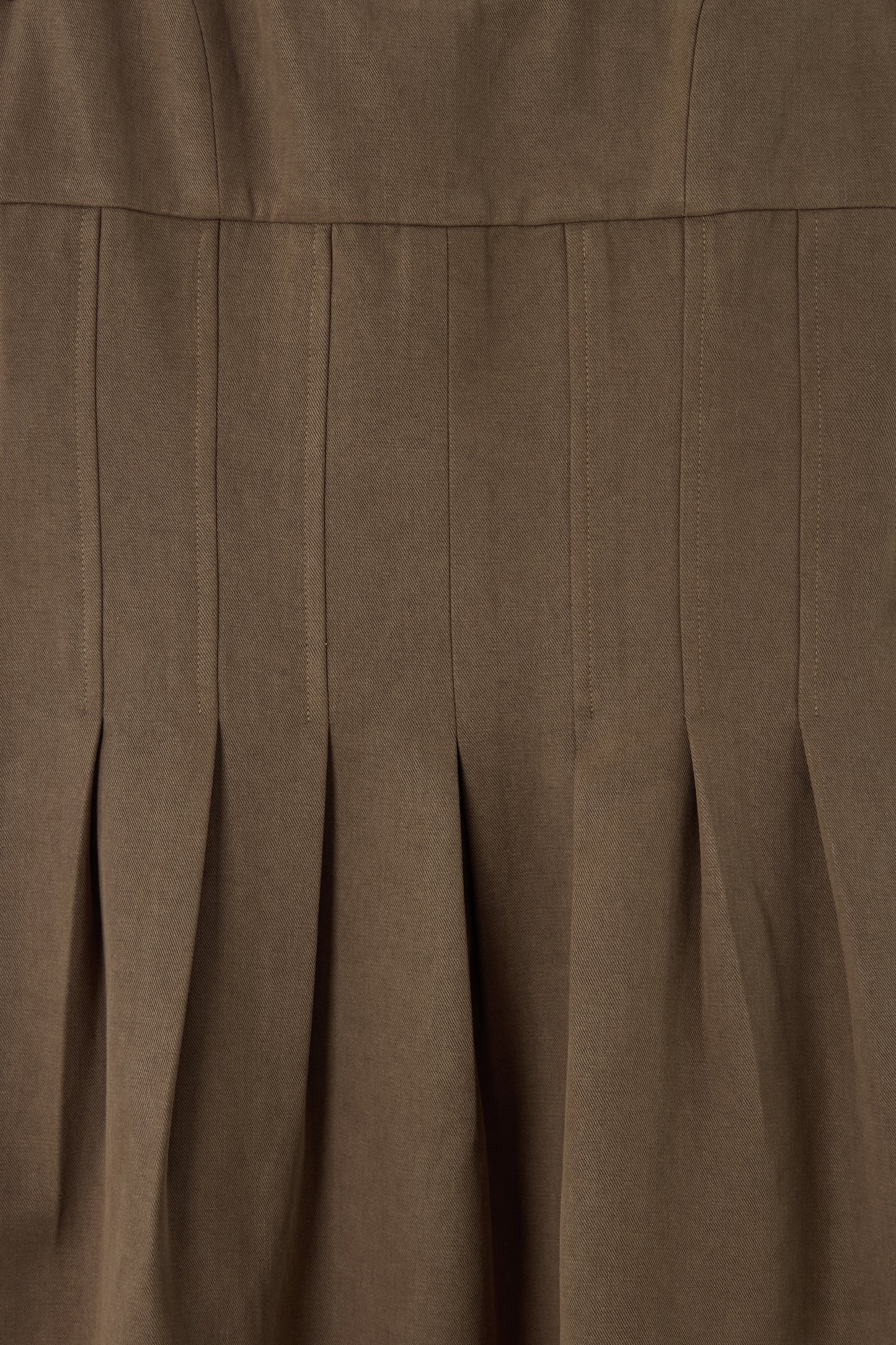 Cotton Mix Cinched Midi Dress