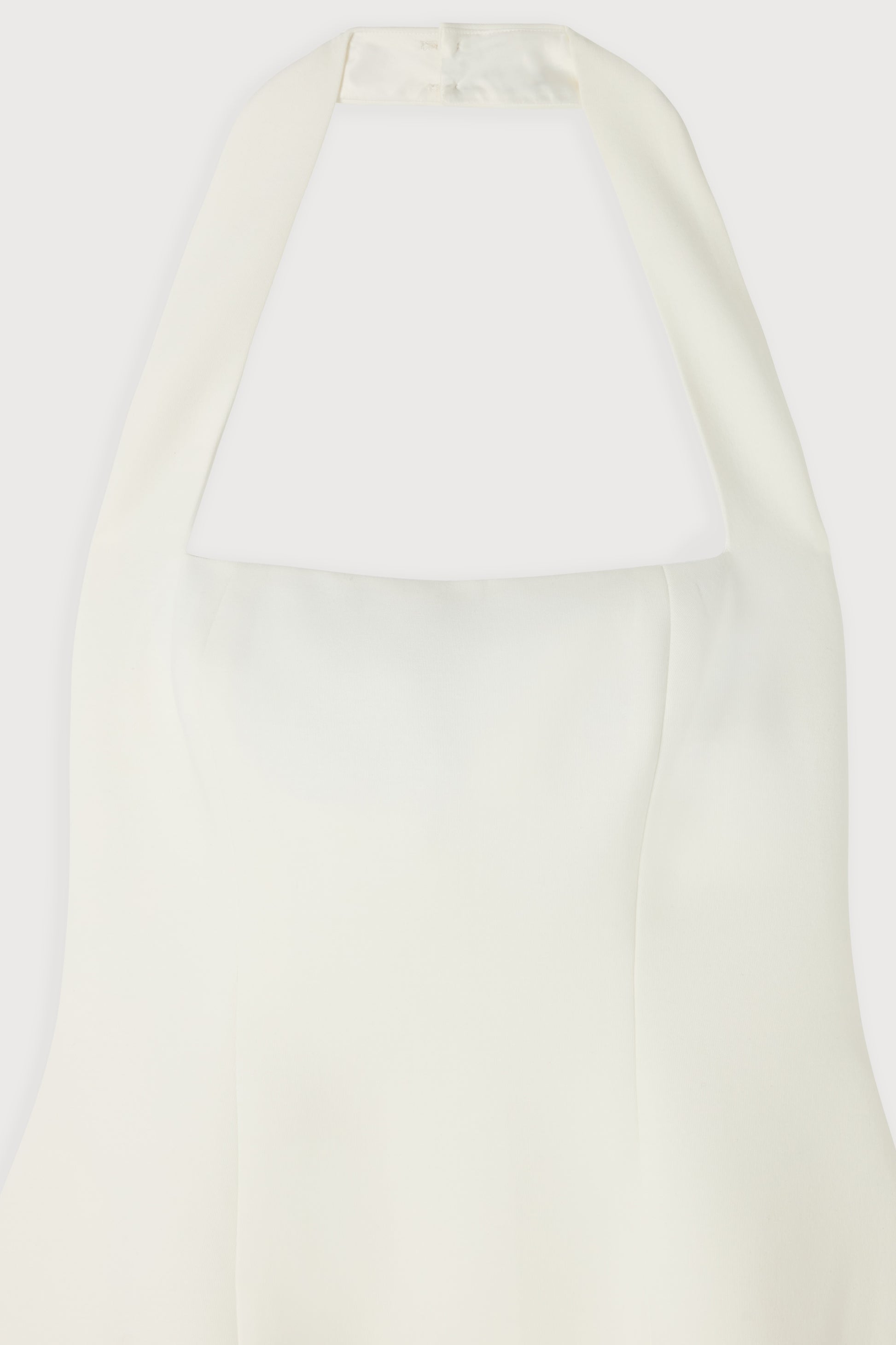 Cotton Mix Halter Midi Dress