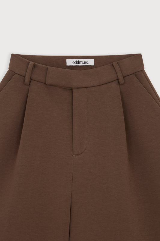 Cotton Mix Long Line Shorts